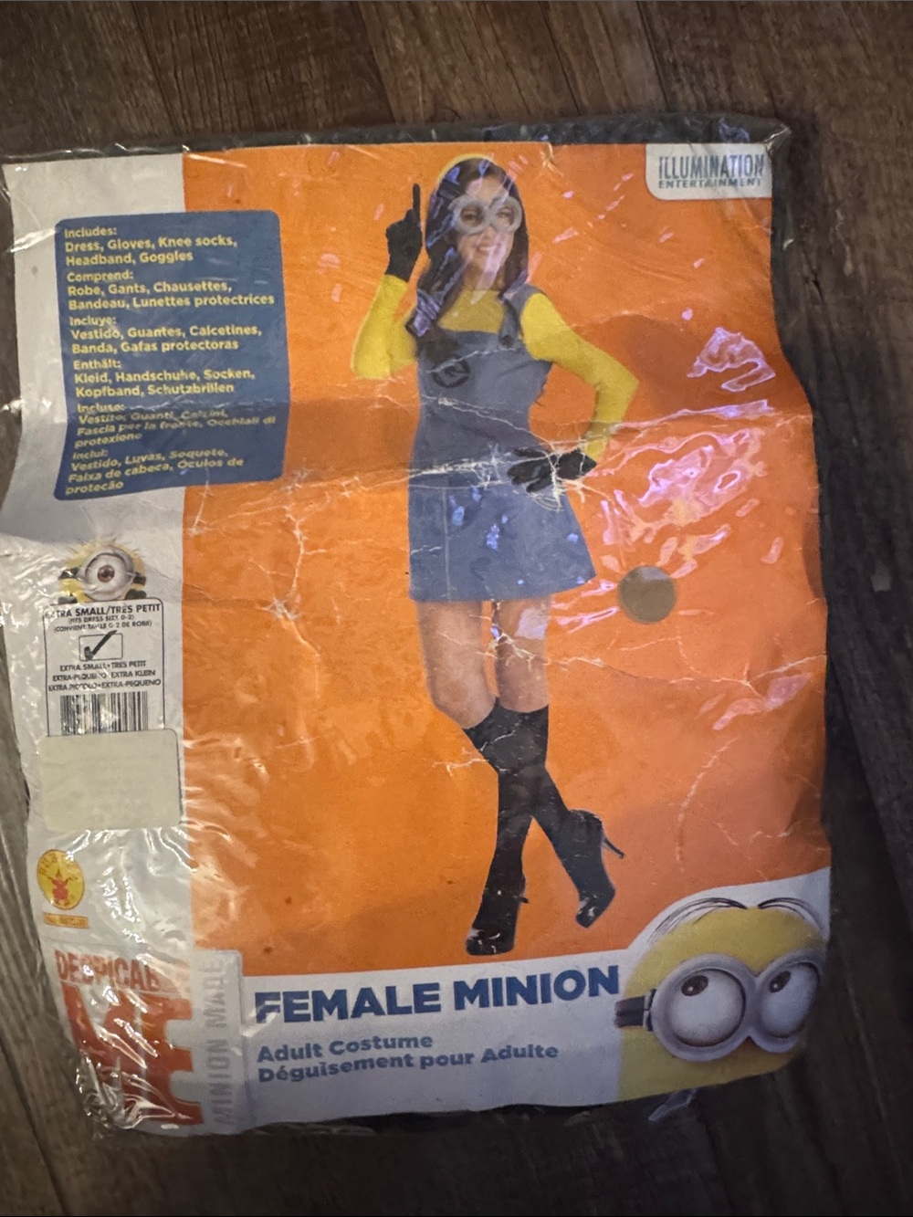 Female Minion Costume - 0-2 Yellow & Blue